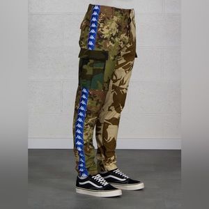 Kappa X Danilo Paura Cargo Trousers - Green In Multicolor (USA men’s size 12)